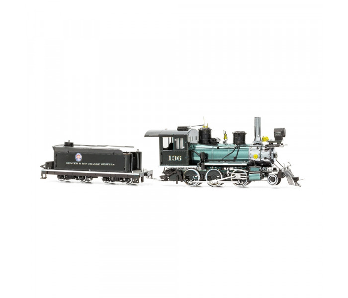 Металева збірна 3D модель Wild West 2-6-0 Locomotive (Локомотив Могул), Metal Earth (MMS190)