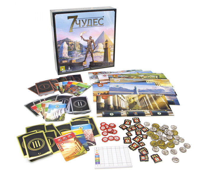 Настільна гра 7 чудес, 2 українське видання (7 Wonders UA). Repos Production (5425016925119)