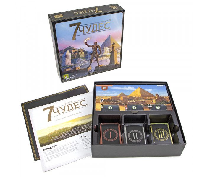 Настільна гра 7 чудес, 2 українське видання (7 Wonders UA). Repos Production (5425016925119)