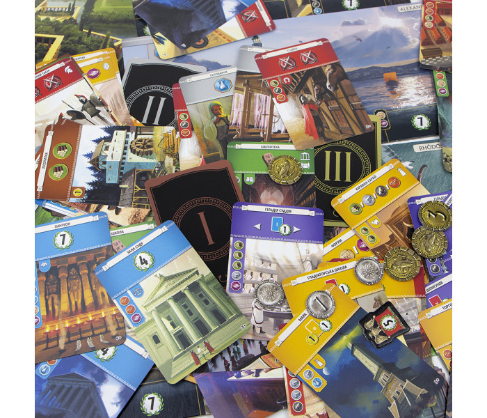 Настільна гра 7 чудес, 2 українське видання (7 Wonders UA). Repos Production (5425016925119)
