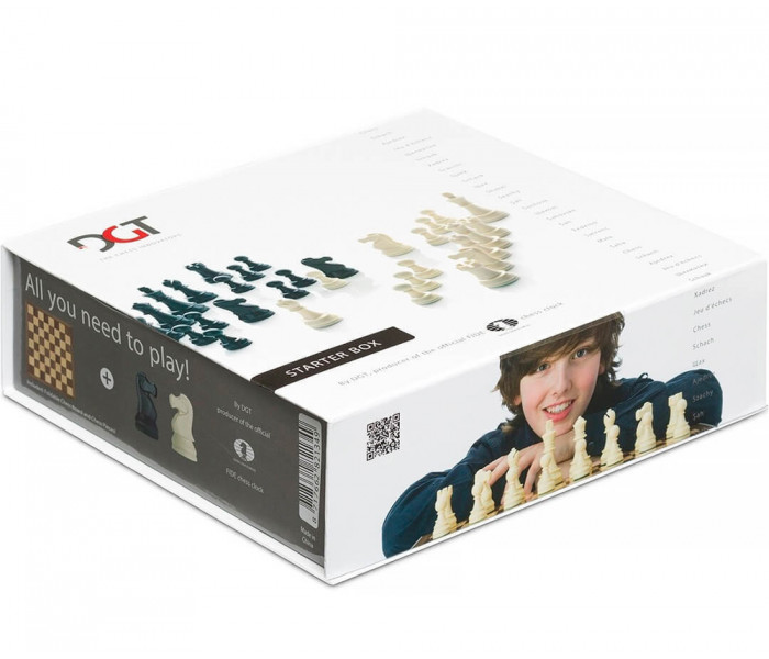 Шахматы DGT Chess Starter Box Grey, 43 x 43 см (CHCA11 grey)