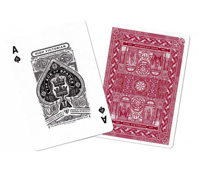 Карты High Victorian Red от Theory11