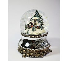 Фото Снігова куля "Заметіль" музичний, з обертанням, автосніг (скло, D 10 см)