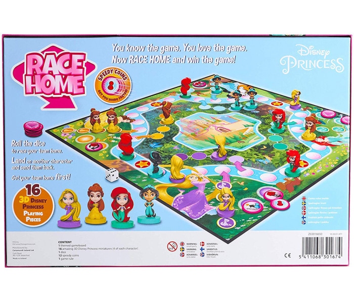 Настольная игра Лудо Race Home Disney Princess. Cartamundi (5411068301674)