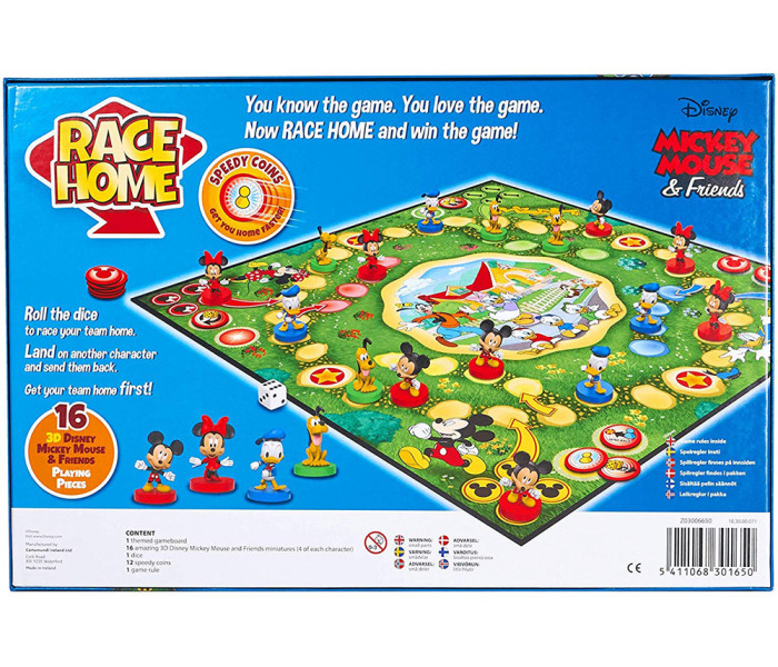 Настольная игра Лудо Race Home Disney Mickey Mouse. Cartamundi (5411068301650)