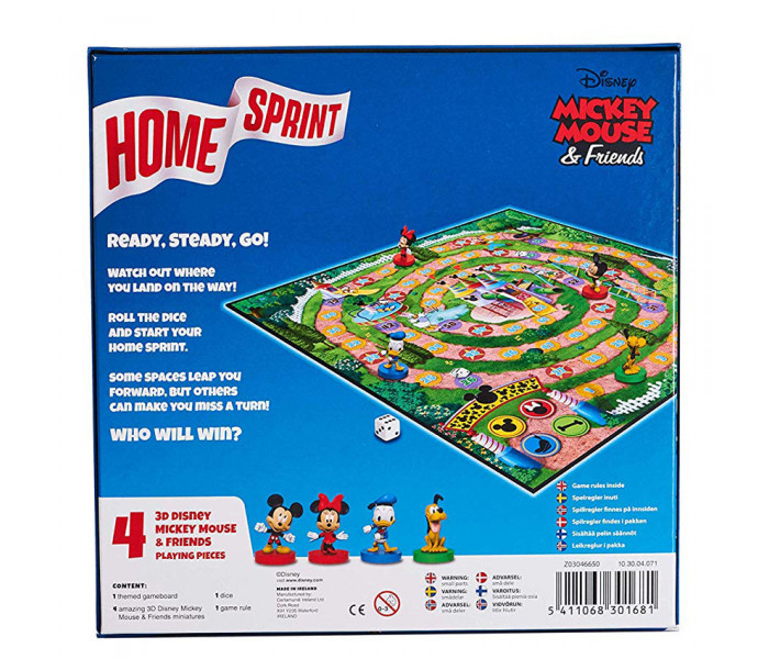 Настольная игра ходилка Home Sprint Disney Mickey Mouse. Cartamundi (5411068301681)