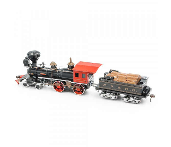 Збірна металева 3D модель Wild West 4-4-0 Locomotive, Metal Earth (MMS191)