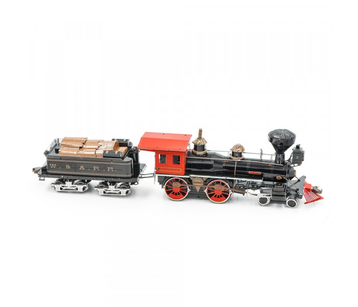 Збірна металева 3D модель Wild West 4-4-0 Locomotive, Metal Earth (MMS191)