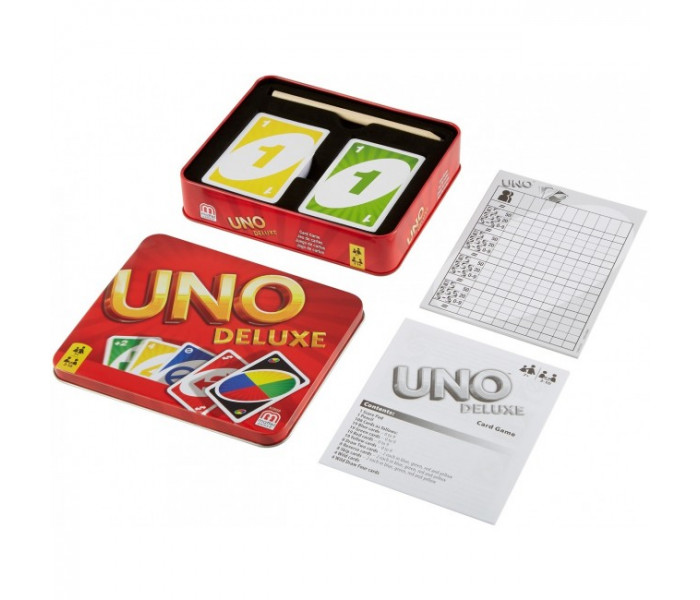 Настольная карточная игра Уно Делюкс (UNO Deluxe). Mattel (K0888)