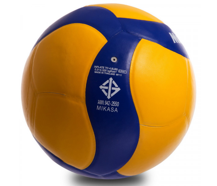 Мяч волейбольный Клееный PVC MIKASA V390W (PVC, №5, 5 сл., клееный)