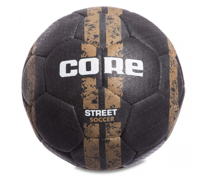 М’яч для вуличного футболу №5 покриття спінена гума CORE STREET SOCCER CRS-044 (№5, 4 сл., пошитий вручну)