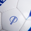 Фото 3 - М’яч футбольний №5 PU SHINY CORE FIGHTER CR-026 (№5, 4 сл., пошитий вручну, білий-синій-блакитний)