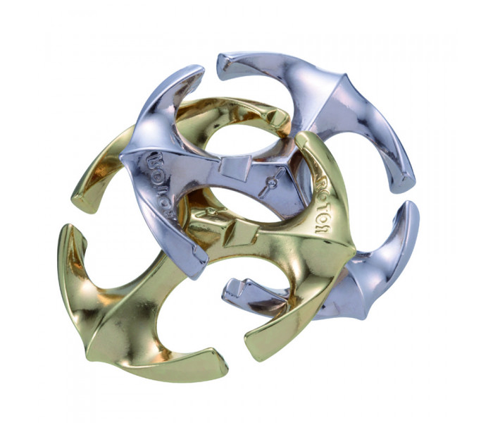 Металлическая головоломка Ротор (Rotor) Cast Puzzle, 6 ур. сложности. Huzzle 515120