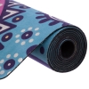 Фото 3 - Килимок для йоги Замшевий двошаровий каучуковий 3мм Record FI-5662-56 (розмір 1,83мx0,61мx3мм, блакитний-рожевий)