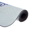 Фото 3 - Килимок для йоги Замшевий двошаровий каучуковий 3мм Record FI-5662-58 (розмір 1,83мx0,61мx3мм, м’ятний-синій)
