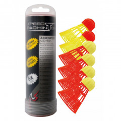 Волани для спідмінтону Talbot Speedbadminton ballsortiment aerospeed 6 pack (490180)