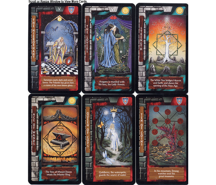 Lord of the Rings Tarot Card Game - Таро Володар Перстнів + гра. US Games Systems