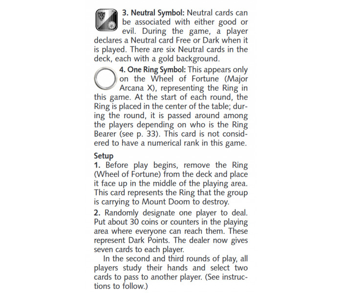 Lord of the Rings Tarot Card Game - Таро Володар Перстнів + гра. US Games Systems
