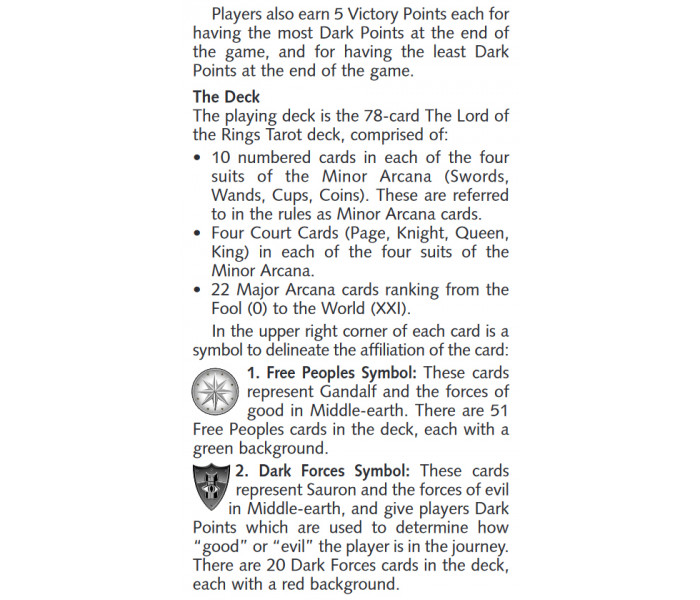 Lord of the Rings Tarot Card Game - Таро Володар Перстнів + гра. US Games Systems