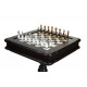 Шахматный стол Italfama Orientale, 58 x 58 см, фигуры латунь, позолота, серебро (154GSBN+TAV86BG-N)