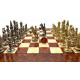 Шахматы Italfama Camelot Rosso, 42 x 42 см, фигуры цинк, латунь, никель (50M+721RL)