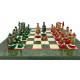 Шахматы Italfama Camelot Verde, 42 x 42 см, фигуры цинк, латунь, никель (19-50+510R)