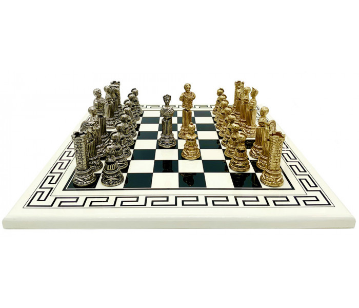 Шахматы Italfama Imperatore Romano, 50 x 50 см, фигуры цинк, латунь, никель (46M+342BN)