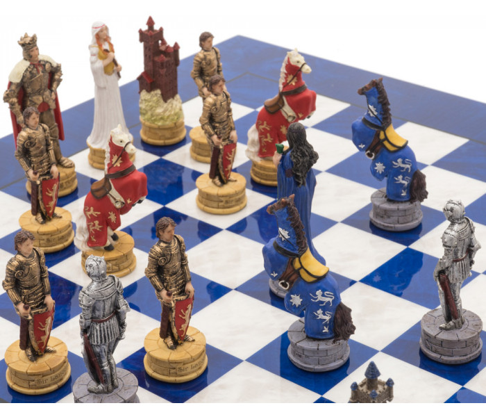 Шахматы Italfama King Arthur, 42 x 42 см, фигуры полистоун (R75139+523R)