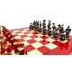 Шахматы Italfama Landsknecht Rosso, 42 x 42 см, фигуры цинк, латунь, никель (19-84+511R)
