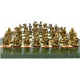 Шахматы Italfama Landsknecht Verde, 42 x 42 см, фигуры цинк, латунь, никель (84M+510R)