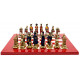Шахматы Italfama Napoleone Rosso, 42 x 42 см, фигуры цинк, латунь, никель (19-57+511R)
