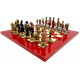 Шахматы Italfama Napoleone Rosso, 42 x 42 см, фигуры цинк, латунь, никель (19-57+511R)