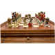 Шахматы Italfama Napoleone, 53 x 53 см, фигуры цинк, латунь, никель (19-57+434R)