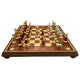 Шахматы Italfama Orientale Marrone, 48 x 48 см, фигуры цинк, золото, серебро (154GS+431RS)