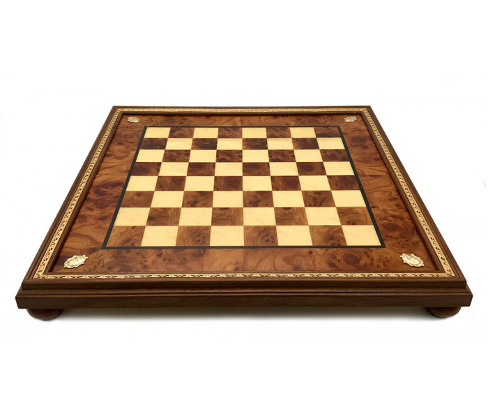 Шахматы Italfama Orientale Marrone, 48 x 48 см, фигуры цинк, золото, серебро (154GS+431RS)