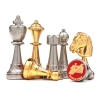 Фото 6 - Шахи Italfama Staunton Marrone, 32 х 32 см, фігури цинк, золото, срібло (70G+333W)