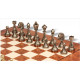 Шахматы Italfama Staunton Marrone, 42 x 42 см, фигуры цинк, латунь, никель (70M+721R)
