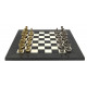 Шахматы Italfama Staunton Nero, 42 x 42 см, фигуры цинк, латунь, никель (70M+513R)
