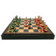 Шахи та нарди Italfama Camelot, 48 x 48 см, фігури цинк, латунь, нікель (19-50+222GN)