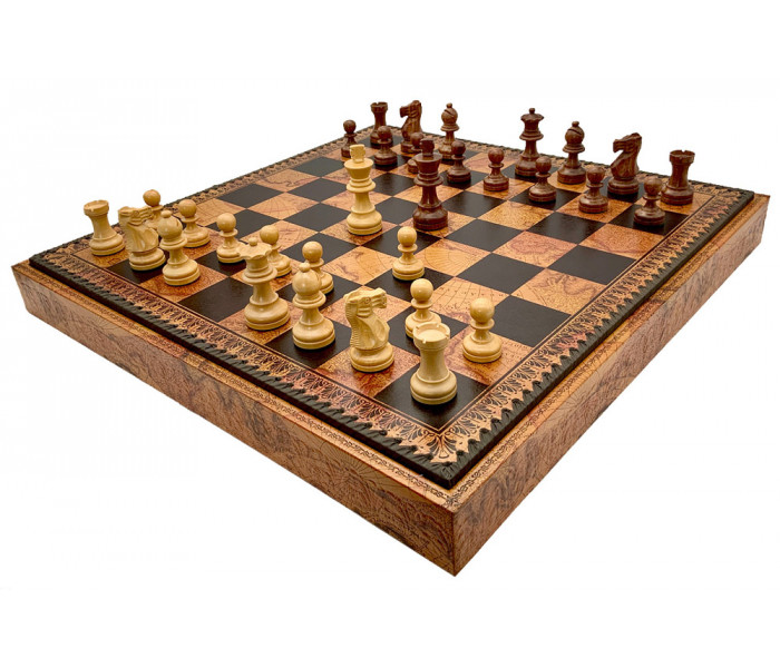 Шахматы и нарды Italfama Classico, 48 x 48 см, фигуры дерево (G250-76+222MAP)