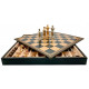 Шахматы и нарды Italfama Imperatore Romano, 48 x 48 см, фигуры цинк, золото, серебро (46G+222GN)