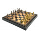 Шахматы и нарды Italfama Medioevale, 35 x 35 см, фигуры цинк, латунь, никель (71M+219GN)