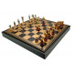 Шахматы и нарды Italfama Mignon Fiorito Nero, 48 x 48 см, фигуры цинк, золото, серебро (158G+222GN)