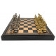 Шахматы и нарды Italfama Napoleone Nero, 35 x 35 см, фигуры цинк, латунь, никель (92M+219GN)
