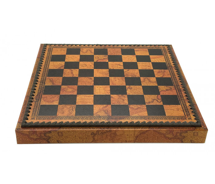 Шахматы и нарды Italfama Pirati, 48 x 48 см, фигуры полистоун (R71025+222MAP)