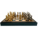 Шахматы и нарды Italfama Samurai Nero, 48 x 48 см, фигуры цинк, латунь, никель (87M+222GN)