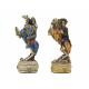 Шахи та нарди Italfama Skeletons Rosso, 35 x 35 см, фігури полістоун (R70637+219GR)