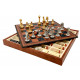 Шахматы и нарды Italfama Staunton Marrone, 35 x 35 см, фигуры цинк, золото, серебро (70G+209L)