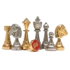 Фото 7 - Шахи та нарди Italfama Staunton Marrone, 35 x 35 см, фігури цинк, золото, срібло (70G+209L)