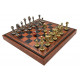 Шахматы и нарды Italfama Staunton Marrone, 35 x 35 см, фигуры цинк, латунь, никель (70M+209L)